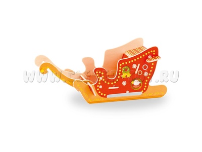 Пазл деревянный 3D "Сани" Пазл деревянный 3D "Сани"