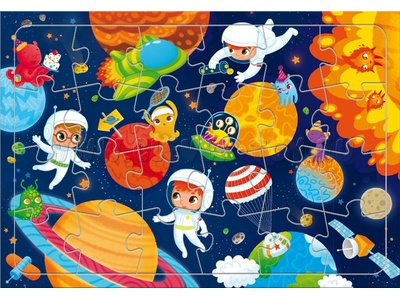Пазл на подложке "В космосе" (24 дет.) Пазл на подложке "В космосе" (24 дет.)