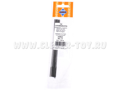 Набор из 12 пилок по дереву и пластику для ручного лобзика Pebaro (зуб 4) Набор из 12 пилок по дереву и пластику для ручного лобзика Pebaro (зуб 4)