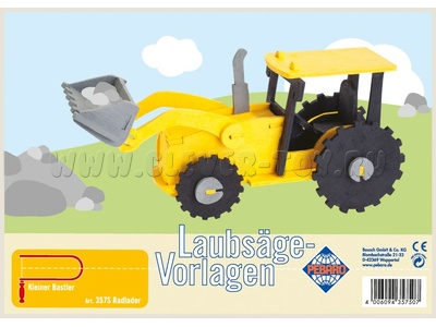 Заготовка "Трактор с ковшом 3D" (для выпиливания лобзиком) Заготовка "Трактор с ковшом 3D" (для выпиливания лобзиком)