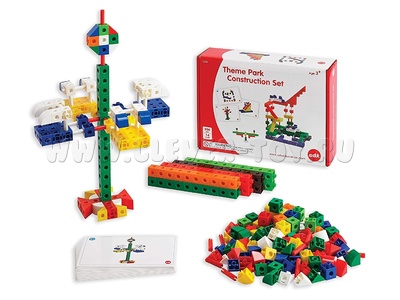 Набор для конструирования "Парк развлечений" (350 дет, 14 карточек) Набор для конструирования "Парк развлечений" (350 дет, 14 карточек)