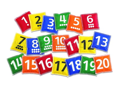 Мешочки с цифрами (от 1 до 20) Мешочки с цифрами (от 1 до 20)