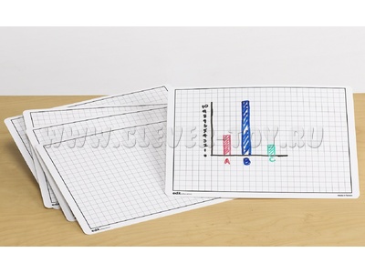 Доски маркерные "Клетка" (30шт., А4) Доски маркерные "Клетка" (30шт., А4)