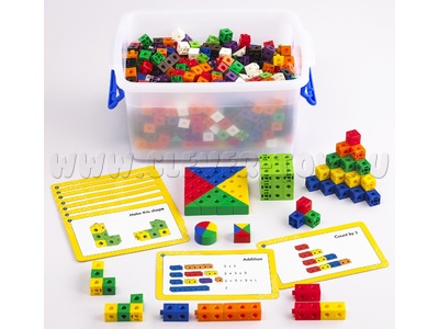 Набор соединяющихся кубиков расширенный (504шт.) Набор соединяющихся кубиков расширенный (504шт.)