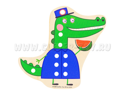 Шнуровка "Мисс Крокодил" (АТ, Серия "Свинка Пеппа") (остатки) Шнуровка "Мисс Крокодил" (АТ, Серия "Свинка Пеппа") (остатки)