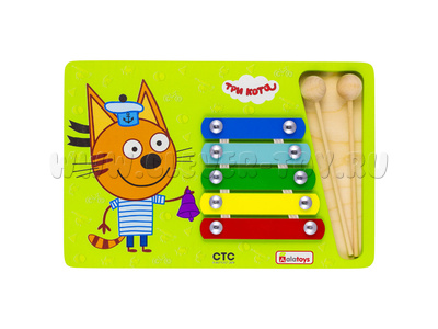 Металлофон "Коржик" (5 планок, серия "Три кота") Металлофон "Коржик" (5 планок, серия "Три кота")