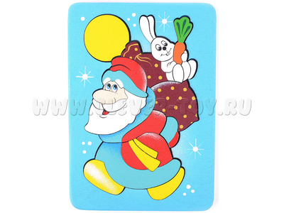 Мозаика "Дед Мороз" (18 деталей) Мозаика "Дед Мороз" (18 деталей)