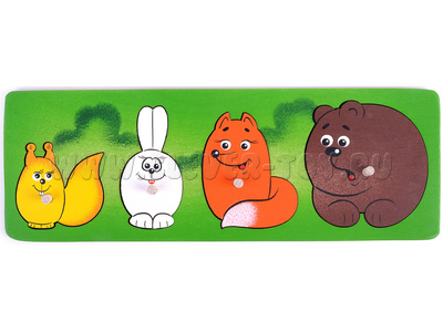 Рамка-вкладыш "Лесные жители" (4 детали) (остатки) Рамка-вкладыш "Лесные жители" (4 детали) (остатки)