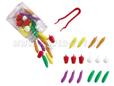 Счетный материал "Овощи" (36шт, в контейнере) Счетный материал "Овощи" (36шт, в контейнере)