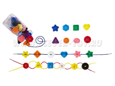 Счетный материал "Пуговицы большие, цветные" (d=41-50 мм, в контейнере) Счетный материал "Пуговицы большие, цветные" (d=41-50 мм, в контейнере)