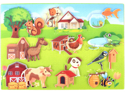 Кто где живет (фетр) Кто где живет (фетр)