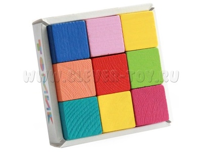 Кубики "Мини" (9 шт.) цветные Кубики "Мини" (9 шт.) цветные