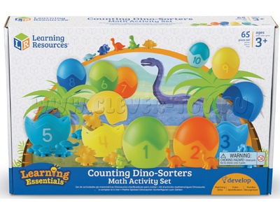 Набор для сортировки "Дино-счет" (65 элементов) Набор для сортировки "Дино-счет" (65 элементов)