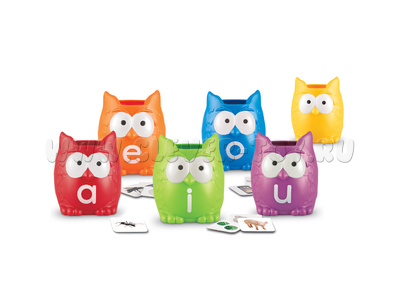 Игровой набор "Совы. Гласные буквы" (106 элементов) Игровой набор "Совы. Гласные буквы" (106 элементов)