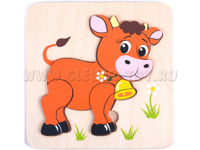 Рамка-вкладыш "Бычок" (4 детали) (остатки) Рамка-вкладыш "Бычок" (4 детали) (остатки)