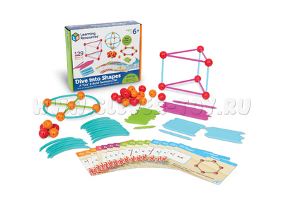 Игровой набор "Погружение в геометрию" (129 элементов, карточки) Игровой набор "Погружение в геометрию" (129 элементов, карточки)