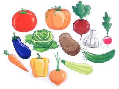 Овощи (демонстрационный материал, фетр) Овощи (демонстрационный материал, фетр)