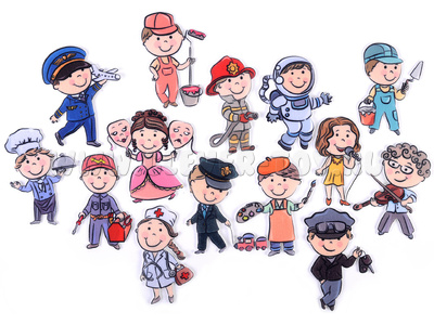 Профессии (демонстрационный материал, фетр) Профессии (демонстрационный материал, фетр)