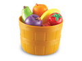 Игровой набор "Фрукты в ведерке" (10 элементов) Игровой набор "Фрукты в ведерке" (10 элементов)