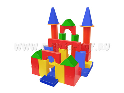 Конструктор напольный деревянный (68 деталей) в фанерном ящике Конструктор напольный деревянный (68 деталей) в фанерном ящике