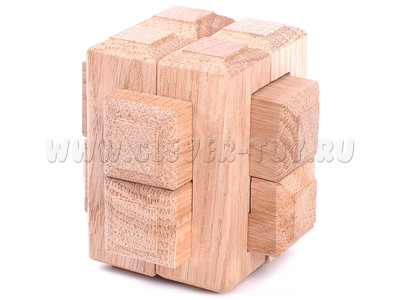 Головоломка "Узел 224 с фасками" (8 элементов, дерево) Головоломка "Узел 224 с фасками" (8 элементов, дерево)