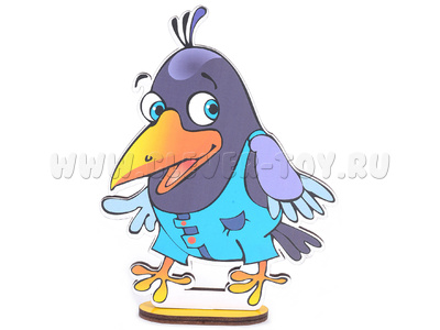 Персонаж средний "Галчонок Каррчик" (на подставке, крепление на Коврограф) - остатки Персонаж средний "Галчонок Каррчик" (на подставке, крепление на Коврограф) - остатки