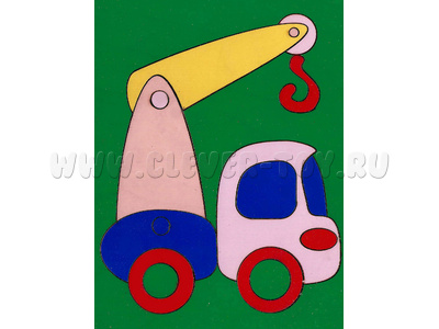 Мозаика "Сложи картинку. Подъемный кран" (16 деталей) Мозаика "Сложи картинку. Подъемный кран" (16 деталей)