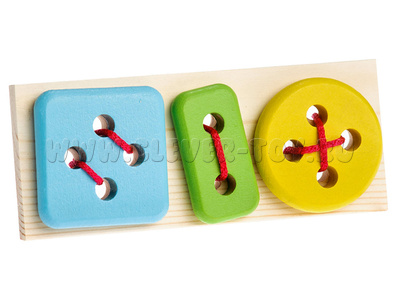 Шнуровка деревянная "Набор пуговиц" Шнуровка деревянная "Набор пуговиц"