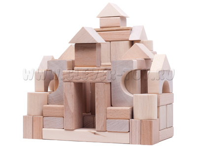 Конструктор деревянный неокрашенный (66 деталей) Конструктор деревянный неокрашенный (66 деталей)