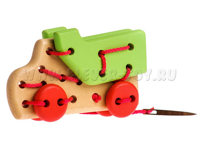Шнуровка деревянная "Грузовик" Шнуровка деревянная "Грузовик"
