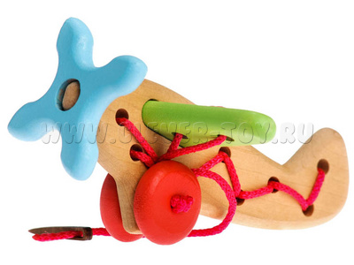 Шнуровка деревянная "Самолет" Шнуровка деревянная "Самолет"