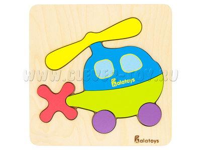 Пазл деревянный "Вертолет" (остатки) Пазл деревянный "Вертолет" (остатки)