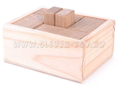 Головоломка "Недетские кубики большие" (дерево, 10х8х5см) Головоломка "Недетские кубики большие" (дерево, 10х8х5см)