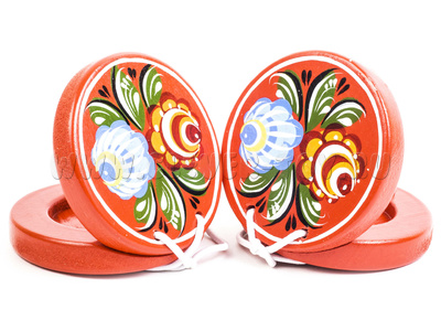 Кастаньеты деревянные расписные (дерево, 2 категория) Кастаньеты деревянные расписные (дерево, 2 категория)