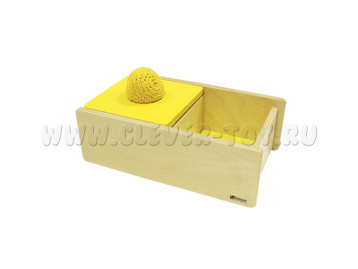 Коробочка с вязаным мячиком и перекидной крышкой Коробочка с вязаным мячиком и перекидной крышкой