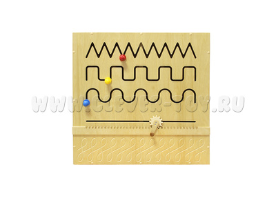 Настенный модуль "Движение по прорези" (70х6х70см) Настенный модуль "Движение по прорези" (70х6х70см)