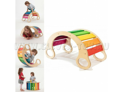 Радуга, качалка-мостик (83х46,5х45см) Радуга, качалка-мостик (83х46,5х45см)