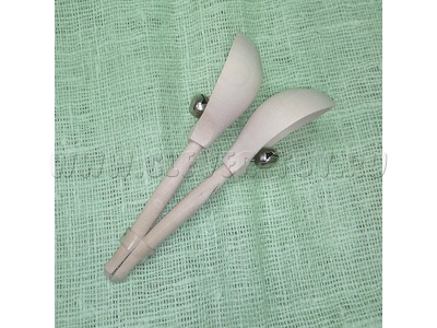 Ложки в станке с бубенцами (дерево, без росписи) Ложки в станке с бубенцами (дерево, без росписи)