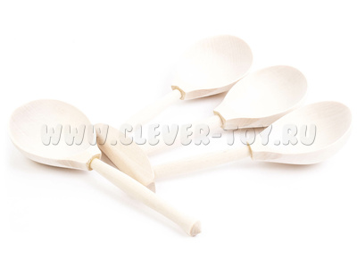 Ложки веерные (дерево, без росписи) Ложки веерные (дерево, без росписи)