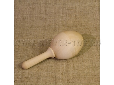 Погремушка большая (дерево, без росписи) Погремушка большая (дерево, без росписи)