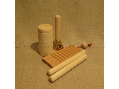 Комплект "Колокольчик" (дерево, без росписи) Комплект "Колокольчик" (дерево, без росписи)