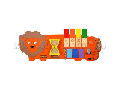 Бизиборд "Лев" (90*33 см) Бизиборд "Лев" (90*33 см)