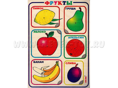 Рамки-вкладыши художественные "Фрукты" Рамки-вкладыши художественные "Фрукты"