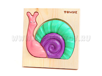 Пазл-картинка деревянная "Улитка" Пазл-картинка деревянная "Улитка"