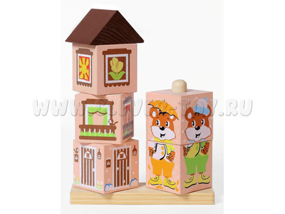 Кубики на палочке "Мишка" Кубики на палочке "Мишка"