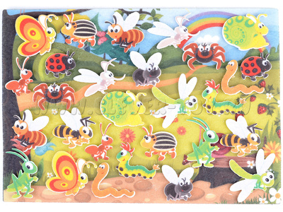 Насекомые с игровым полем (фетр) Насекомые с игровым полем (фетр)