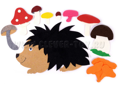 Ежик с грибами без игрового поля Ежик с грибами без игрового поля