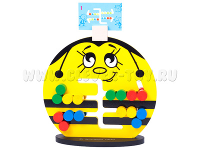 Деревянная логическая игра "Пчелка" (остатки) Деревянная логическая игра "Пчелка" (остатки)