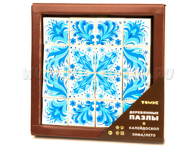 Пазл деревянный "Калейдоскоп - зима, лето" (16 деталей) Пазл деревянный "Калейдоскоп - зима, лето" (16 деталей)