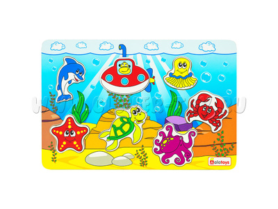 Пазл деревянный "Океан" (остатки) Пазл деревянный "Океан" (остатки)